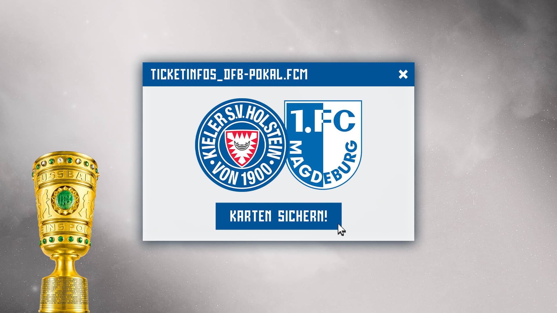 Ticketvorverkauf für das Pokal-Heimspiel gegen Magdeburg