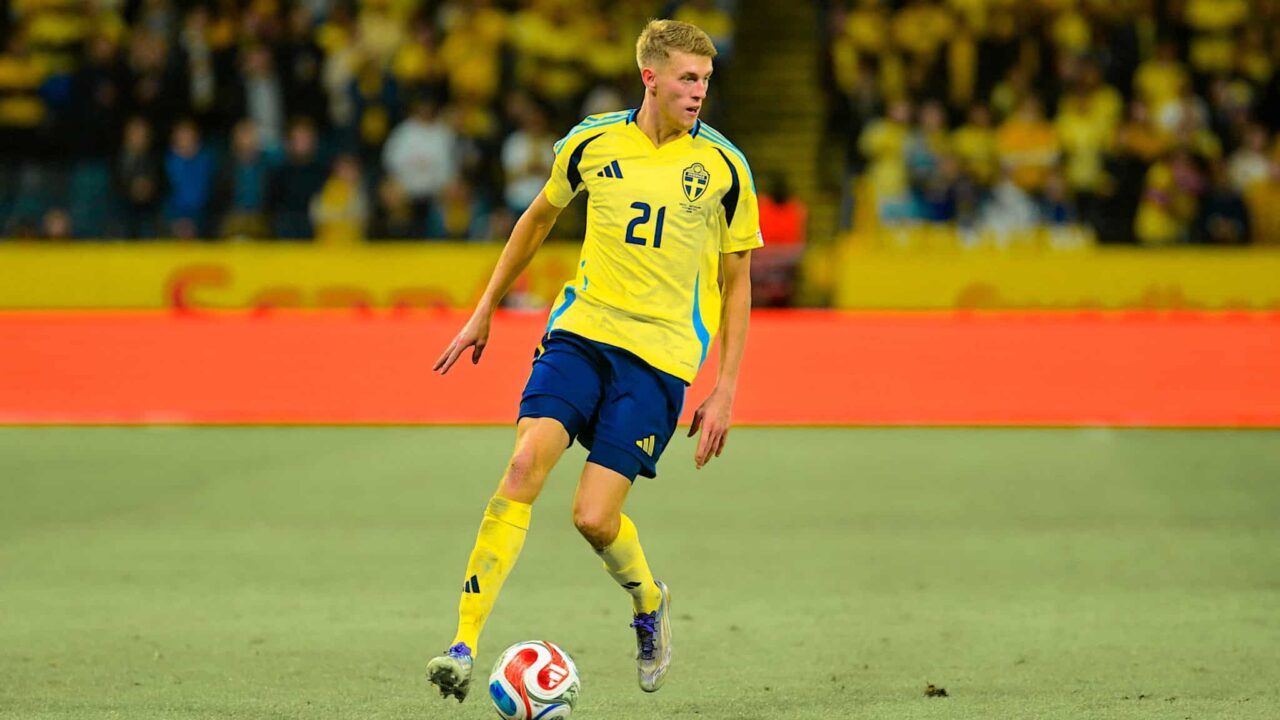 Bernhardsson im Nationaltrikot Schwedens