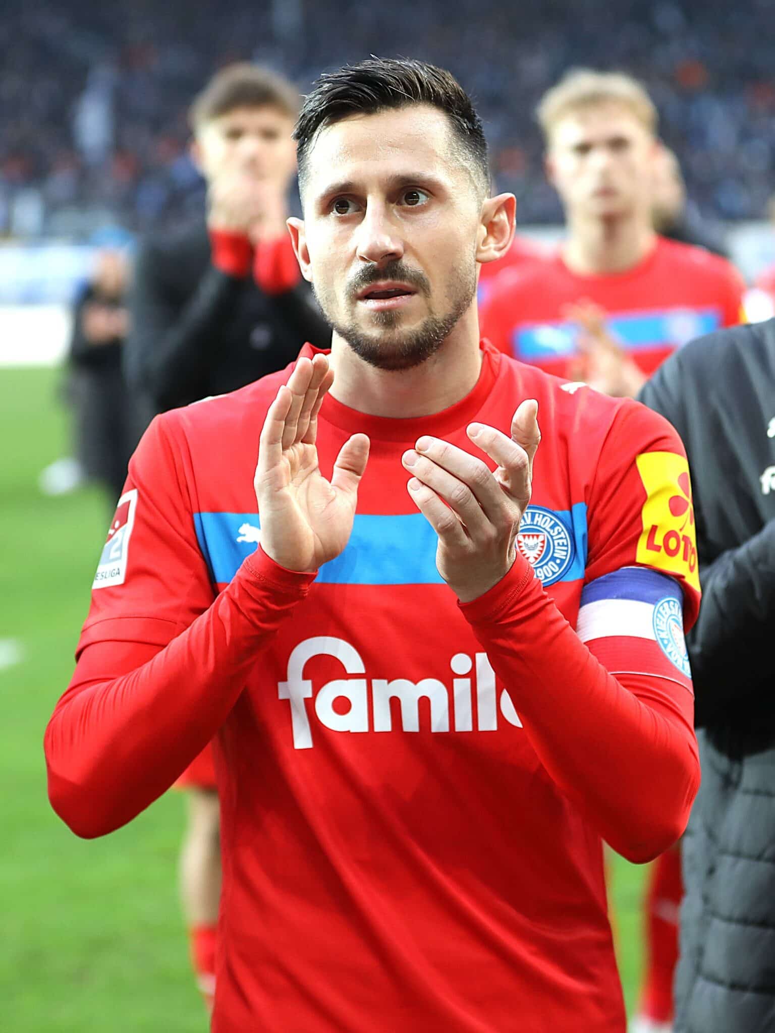 Skrzybski über sein spätes Tor: „Wenn Zec einen dritten Elfmeter verwandelt hätte, wäre ich genauso froh. Wichtig ist, dass wir am Ende den Punkt mitnehmen.“