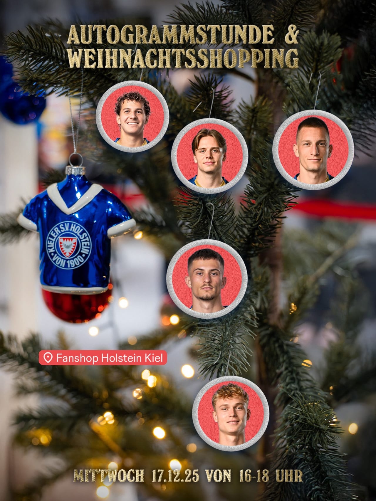 Kommt am Mittwoch zum Fanshop am Stadion, hakt eure Wunschliste ab und lasst die Geschenke zwischen 16 und 18 Uhr von unseren Profis im VIP-Zelt signieren! 🎁