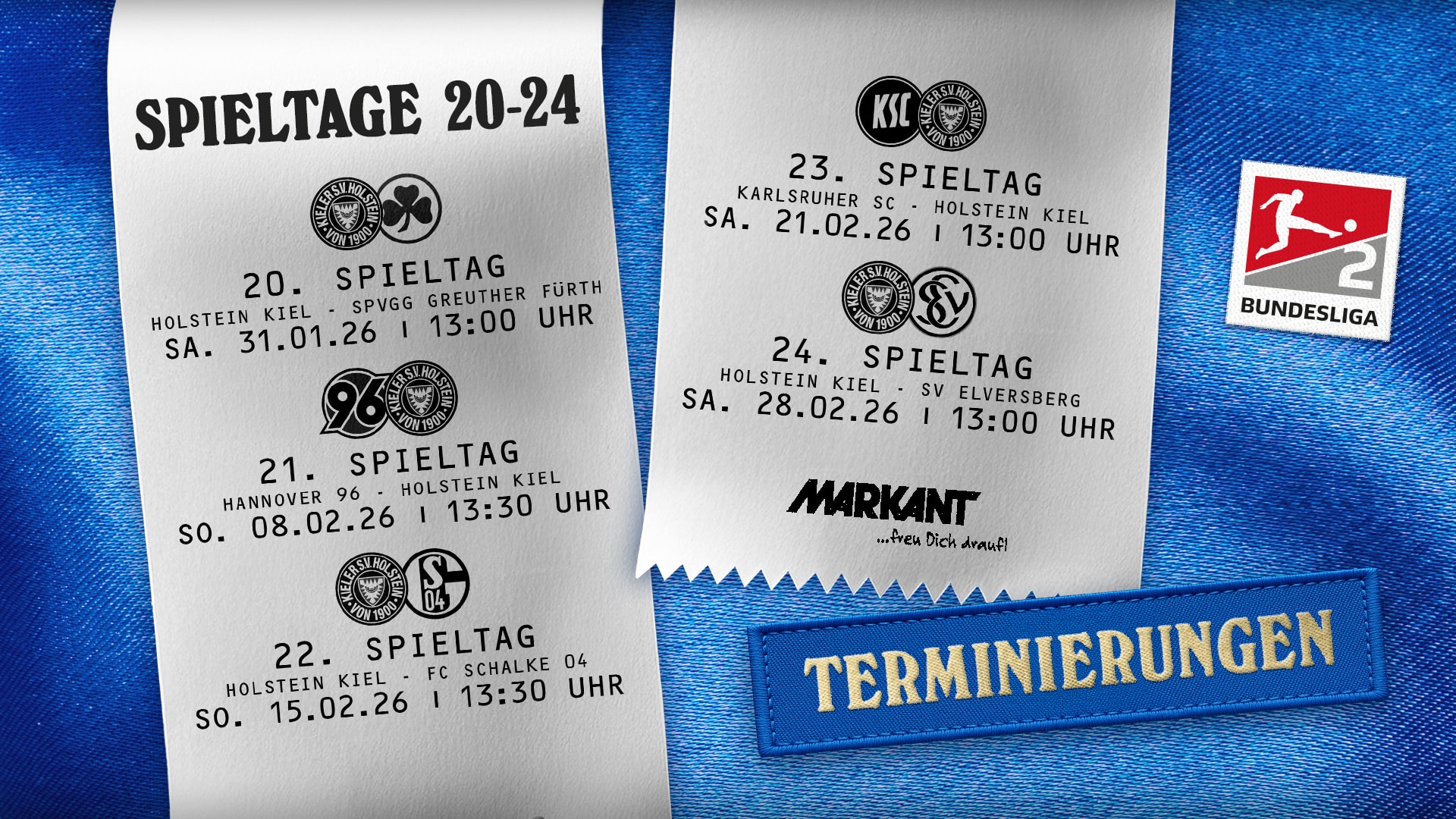 Fünf Spiele zur Mittagszeit: DFL terminiert Spieltag 20 bis 24