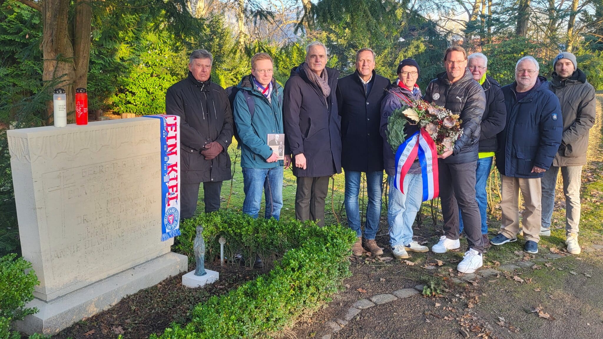 Kranzniederlegung in Gedenken an Blaschke