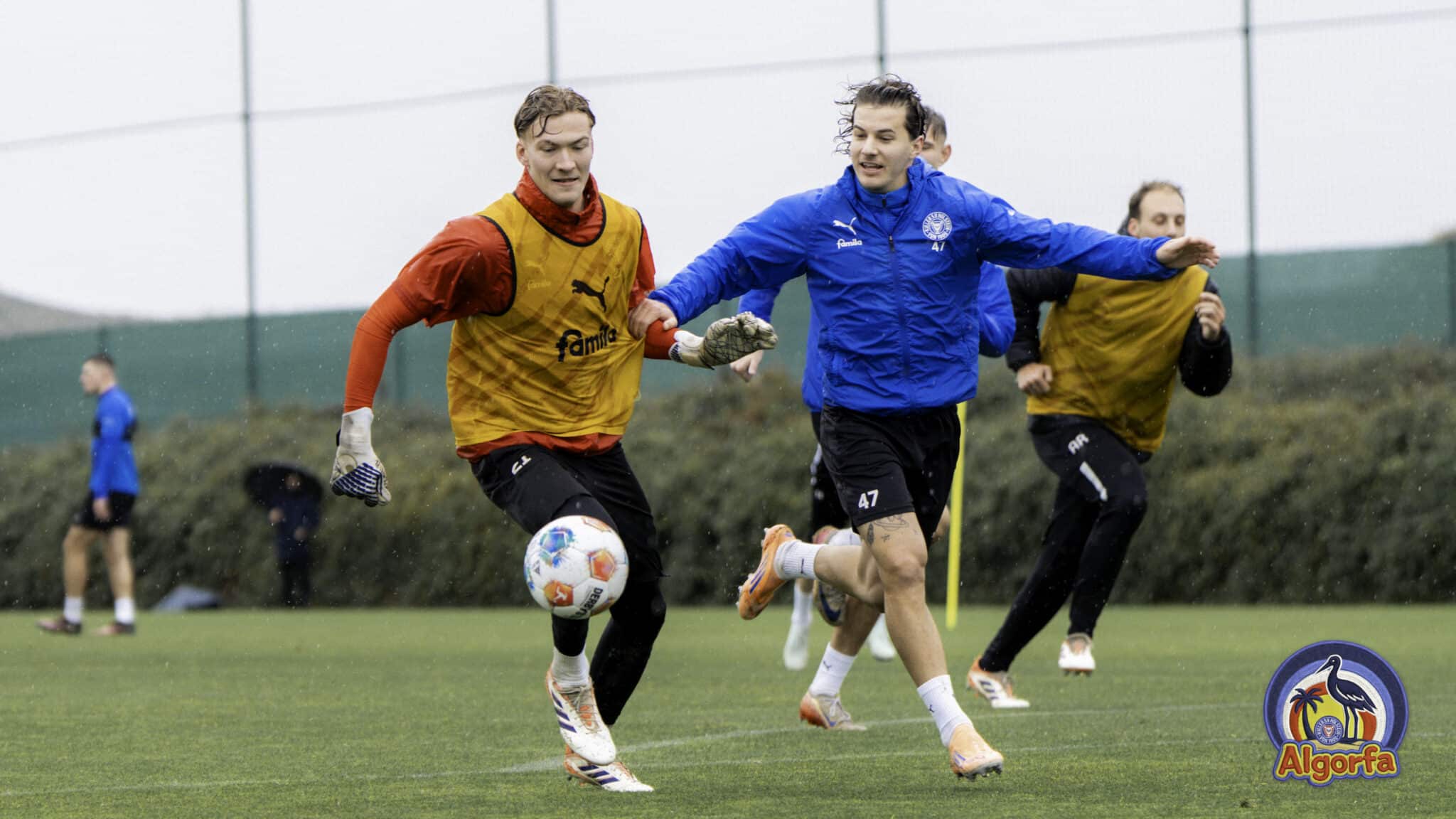 Dreimal Training mit regnerischem Beginn: Algorfa Tag 2