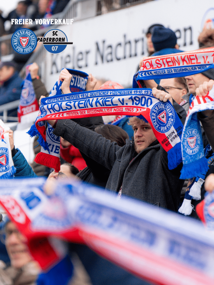 Sichert euch die letzten Tickets für den Rückrundenstart und seid gegen Paderborn mit dabei im Holstein-Stadion! Alle zusammen, alle für Holstein! 📢🚩