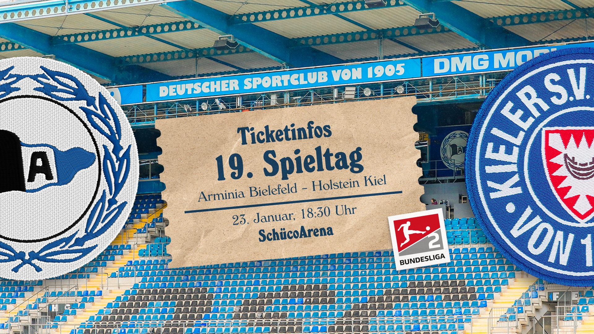 Ticketinfos für das Auswärtsspiel gegen Arminia Bielefeld