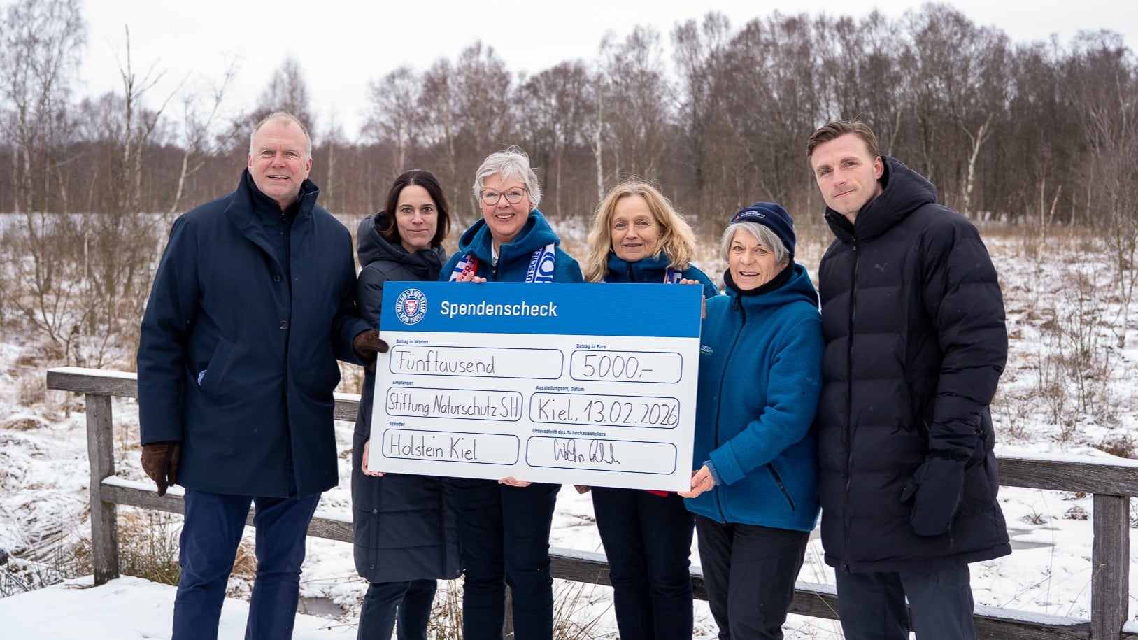 Zur Vernässung des Dosenmoors: KSV-Spende an die Stiftung Naturschutz Schleswig-Holstein 