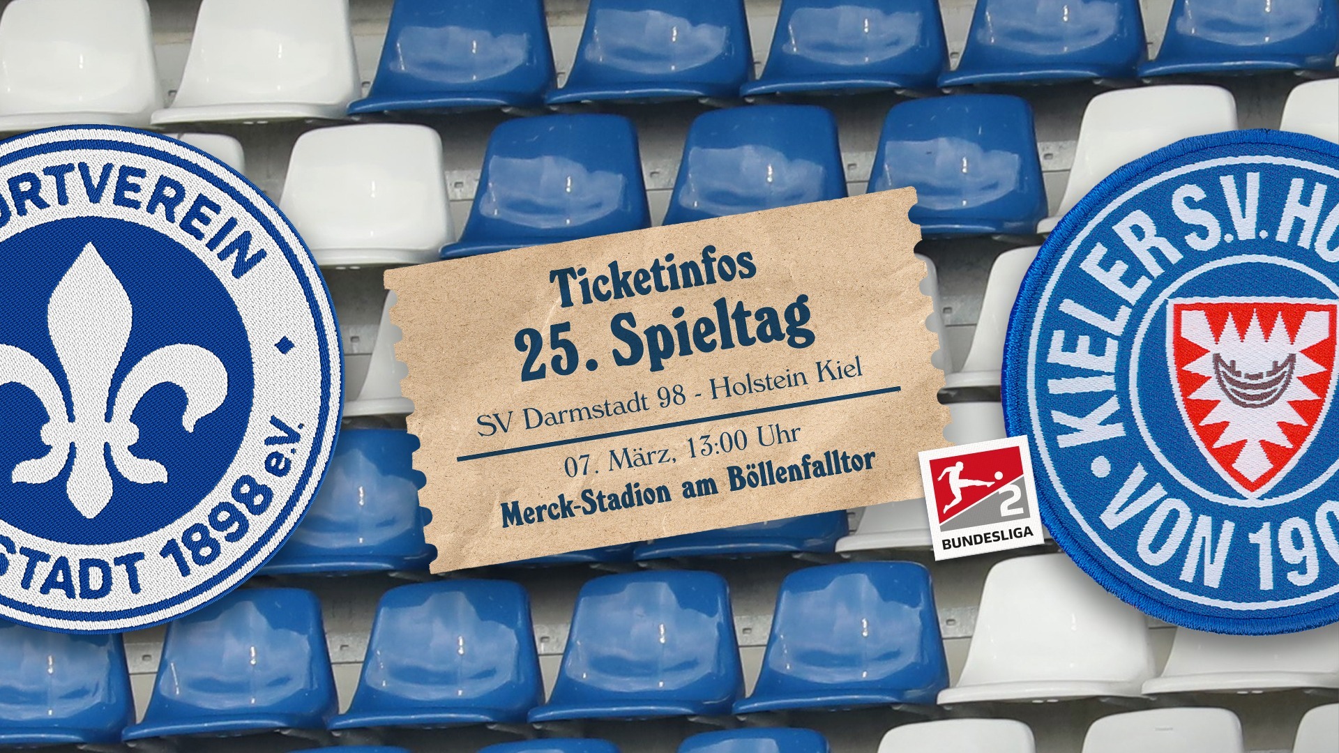 Ticketinfos für das Auswärtsspiel gegen den SV Darmstadt 98