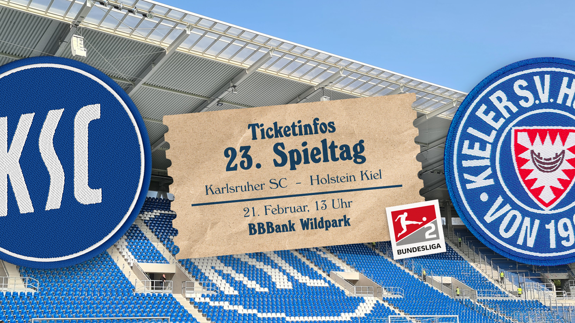 Ticketinfos für das Auswärtsspiel gegen den Karlsruher SC