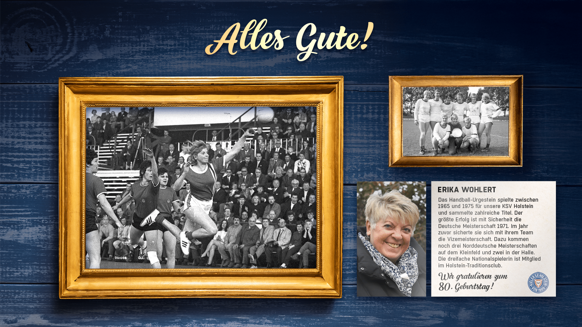 Holsteins Handball-Legende Erika Wohlert feiert 80. Geburtstag