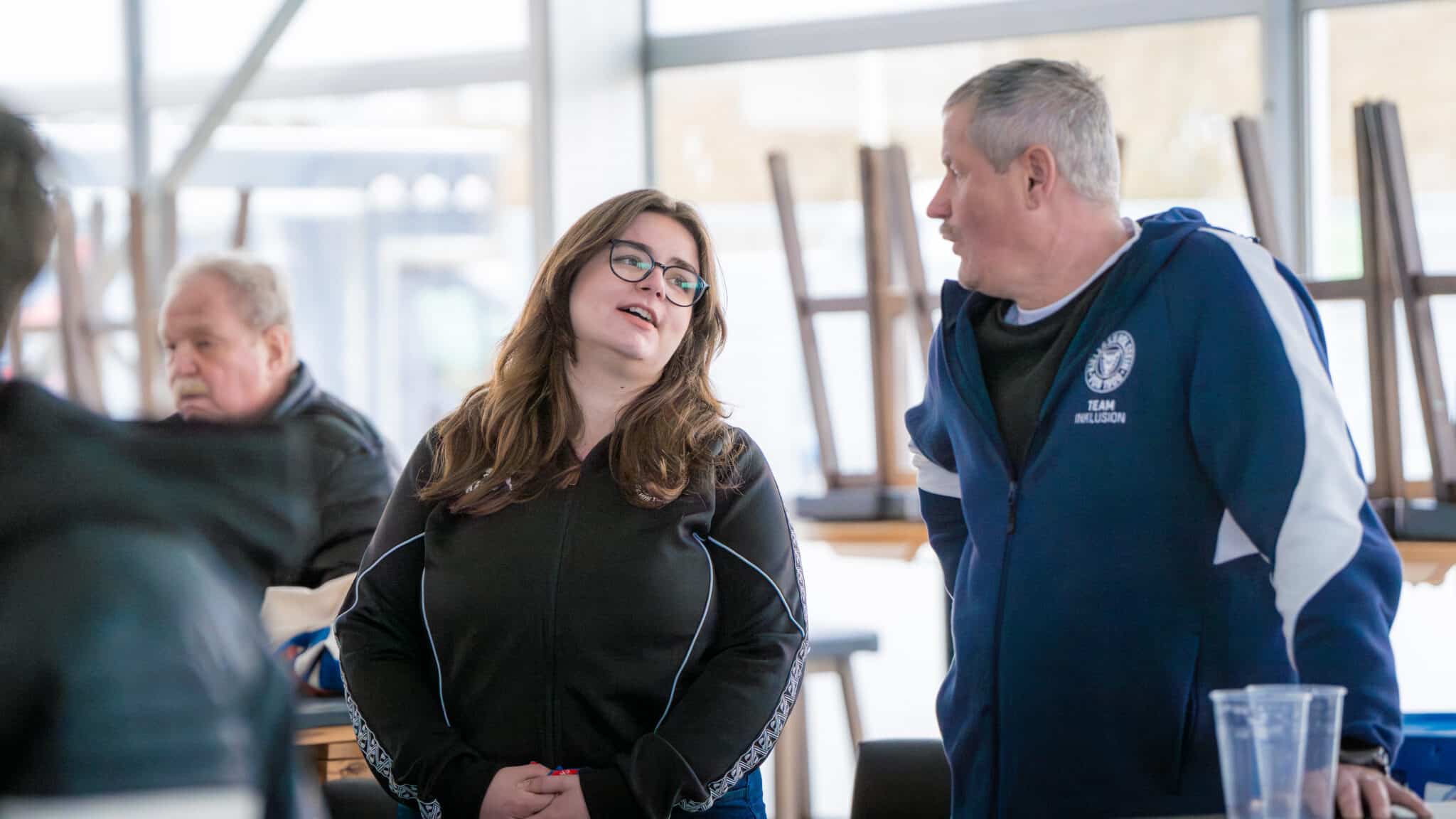 Spannender Austausch beim Inklusionsstammtisch mit Schwerpunkt Stadion-Neubau