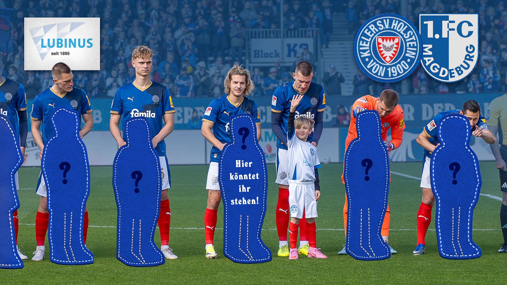 Einlaufen im Holstein-Stadion – Euer Team, Euer Moment 