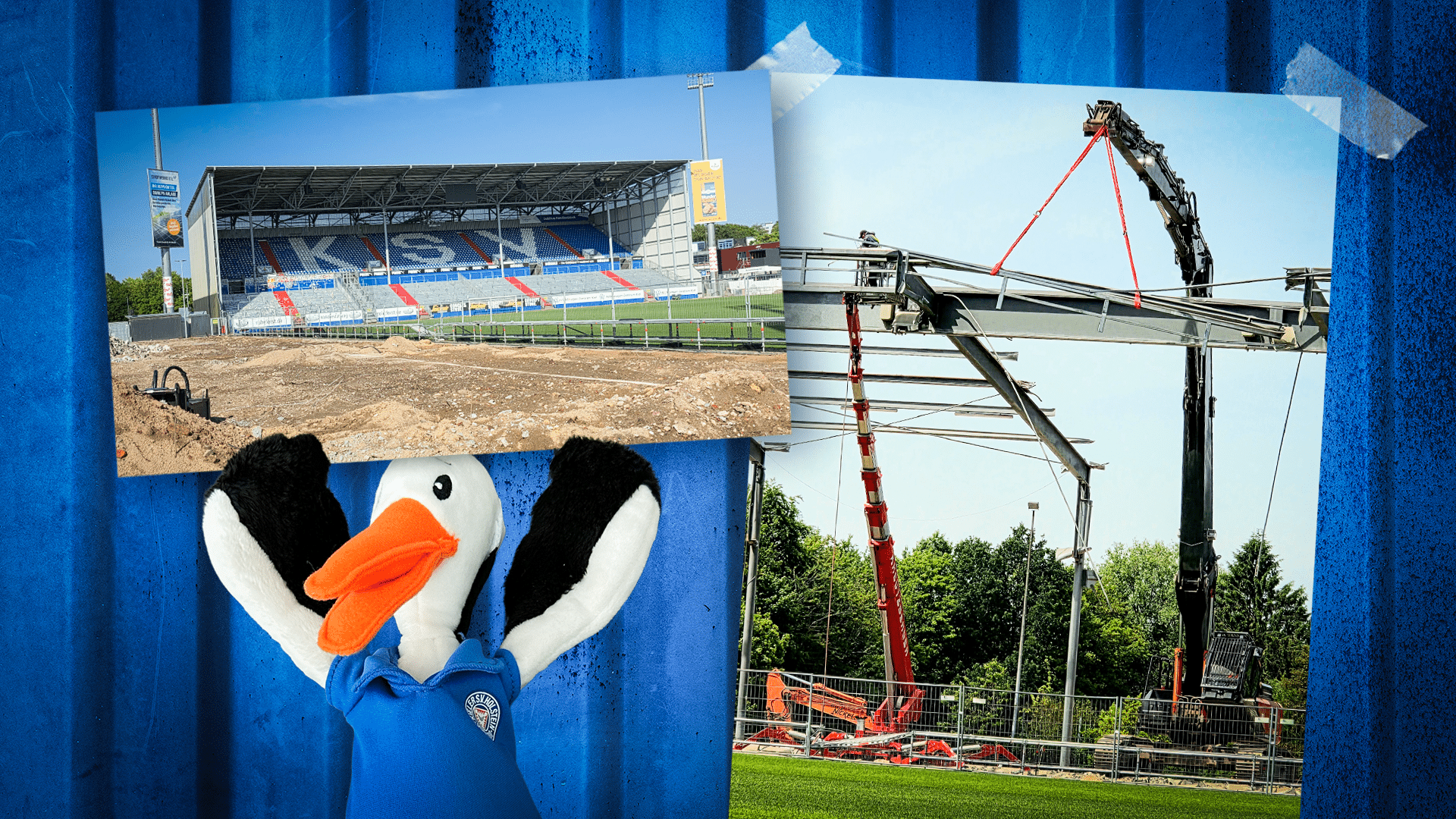 Bild zum Artikel: Stolles Bautagebuch – Eintrag 4: Nordtribüne adé & Baustellen-Webcam