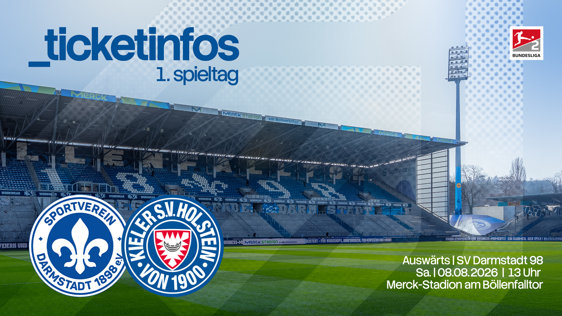 Bild zum Artikel: Ticketinfos für das Auswärtsspiel gegen den SV Darmstadt 98