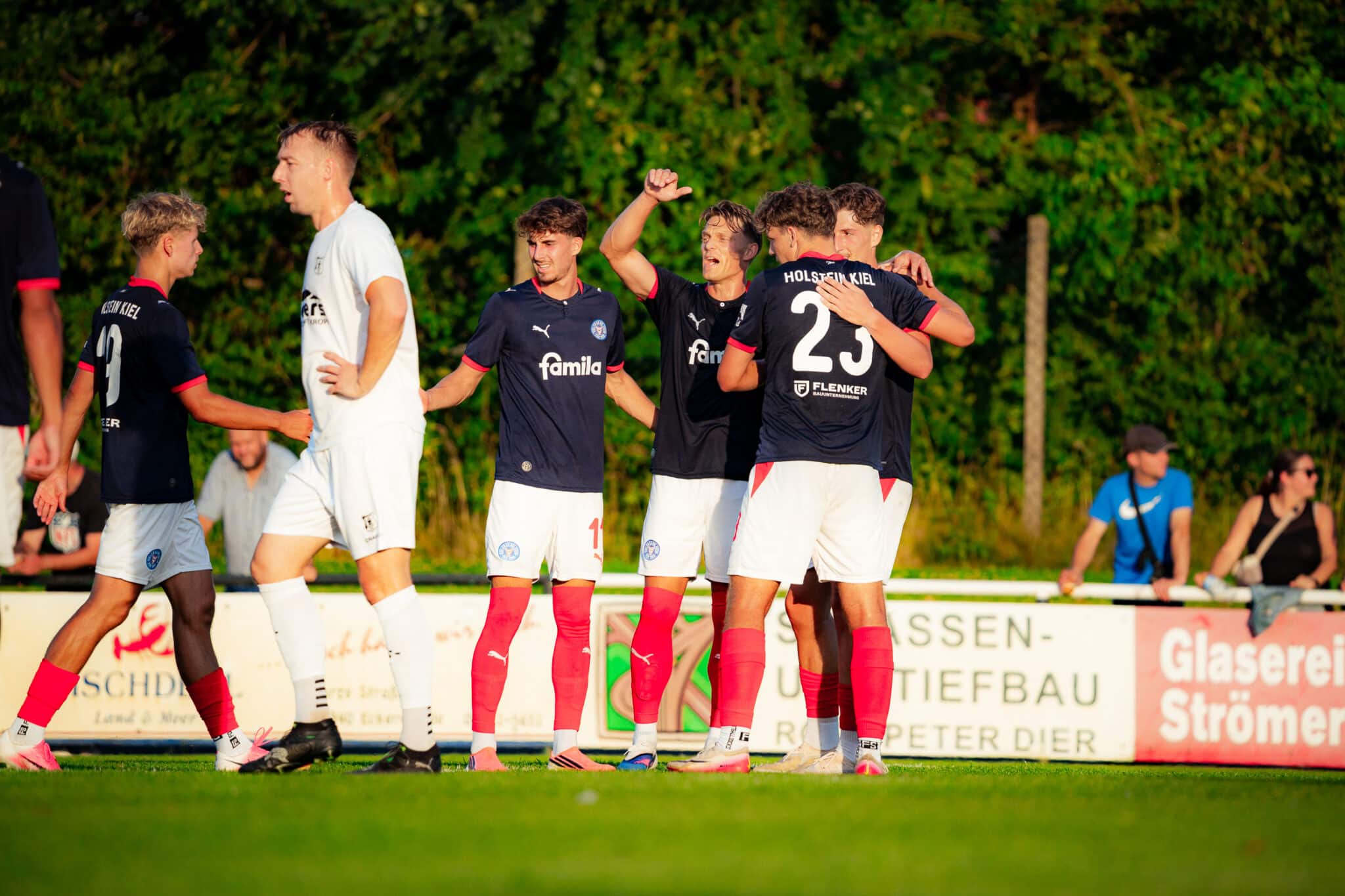 Auswärtsspiel der KSV Holstein U23 vs. Eckernförder SV in der Flens Oberliga Schleswig-Holstein- Saison 2026/27
