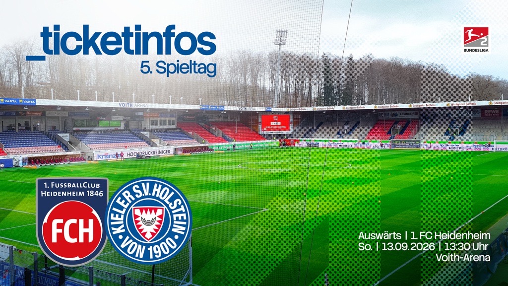 Bild zum Artikel: Ticketinfos zum Auswärtsspiel gegen den 1. FC Heidenheim