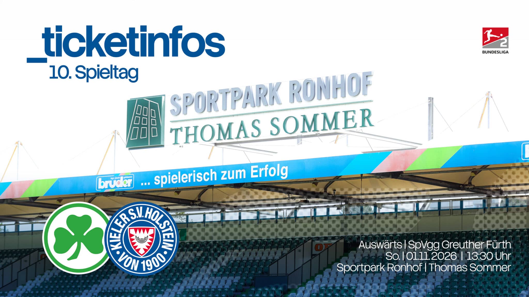 Bild zum Artikel: Ticketinfos zum Auswärtsspiel bei der SpVgg Greuther Fürth