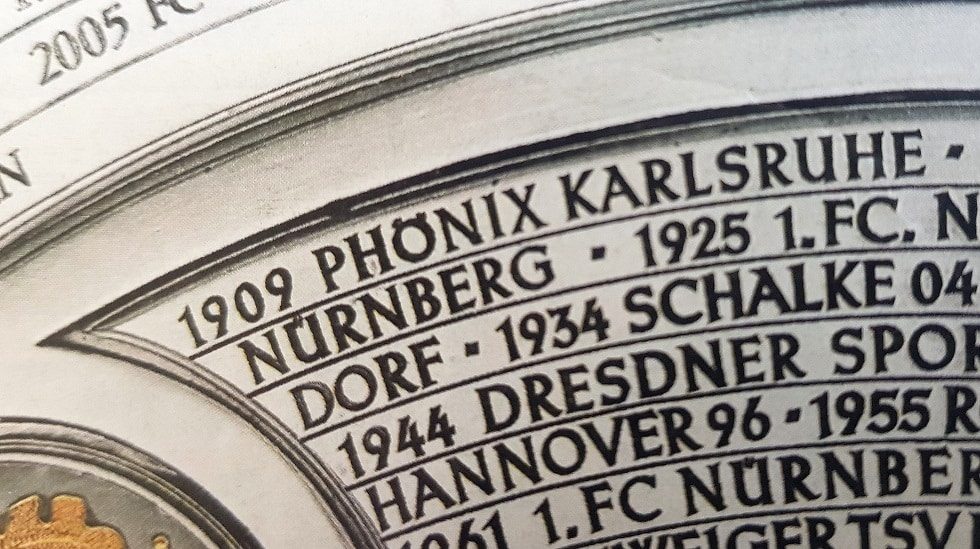 Deutscher Meister 1909 wurde Phönix Karlsruhe