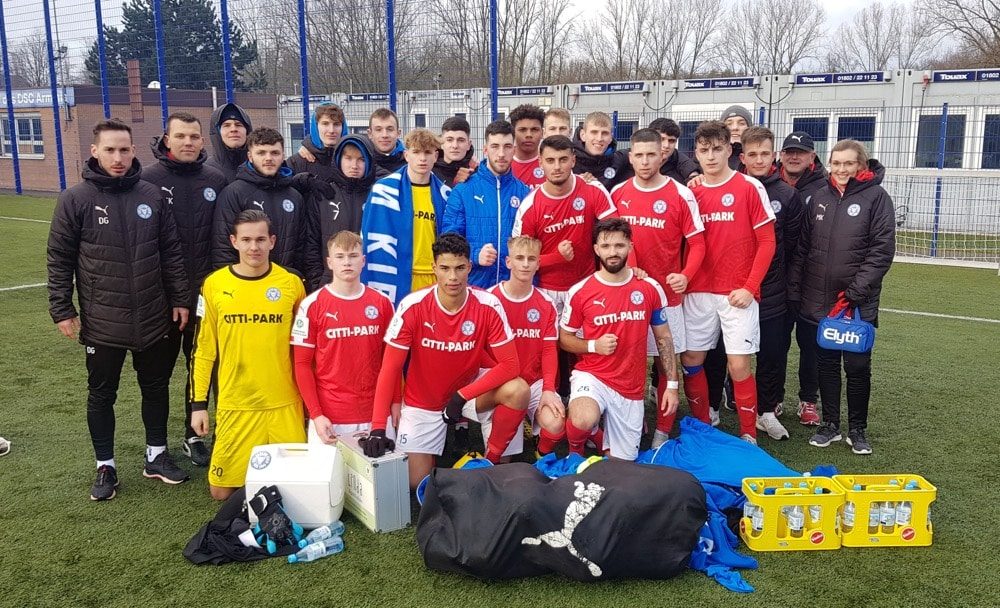 Die U19 von Dominik Glawogger testete gegen Schweinfurt und Bielefeld.