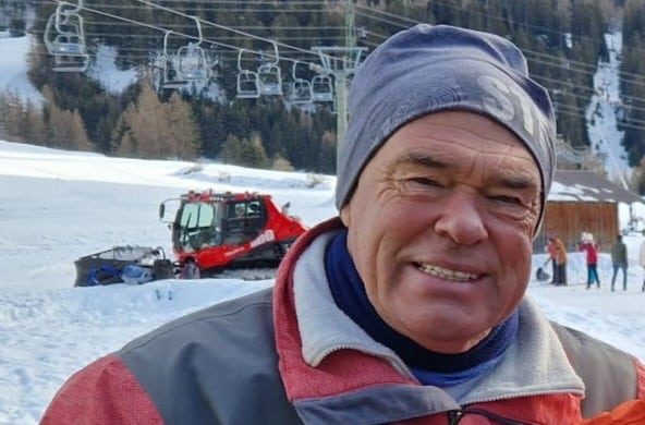 Immo Stelzer an seinem Geburtstag im Skiurlaub in Österreich