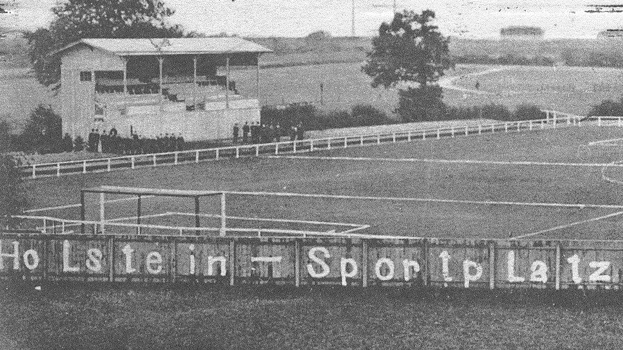 Postkarte des ersten Holstein Sportplatzes von 1911